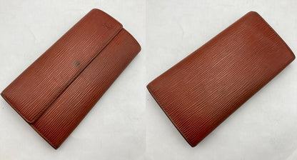 LOUIS VUITTON ルイヴィトン エピ ポシェットポルトモネクレディ M63573 ケニアブラウン 中古 D4