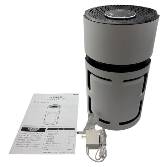 Dretec ドリテック ～11畳 空気清浄機 スマイルブリーズ AC-101 家電 ペット臭 スリム 静音モード搭載 お手入れ簡単 中古 W４