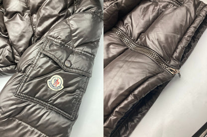 MONCLER モンクレール Maya ダウンジャケット サイズ1 220914036605 98950 メンズ ダークブラウン 中古 D4