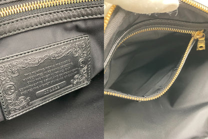 HUNTING WORLD ハンティングワールド ナイロン レザー ショルダーバッグ 中古 D4