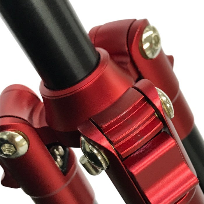 Manfrotto Element トラベル三脚 レッド スモール アルミ製  5段 コンパクト カメラ 運動会 旅行 MKELES5RD-BH 中古 T1