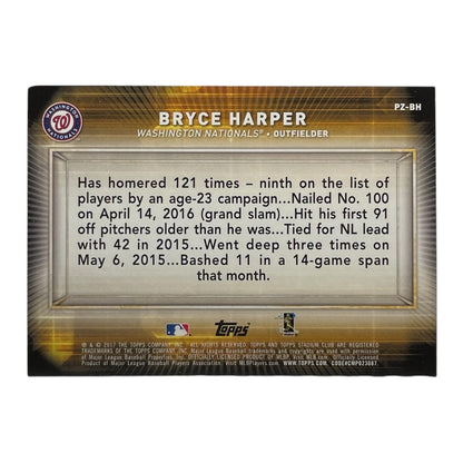 TOPPS MLBカード STADIUM CLUB BRYCE HARPER WASHINGTON NATIONALS #PZ-BH 中古 IT2