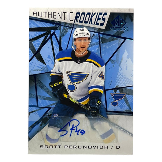 UPPER DECK NHLカード SP GAME USED SCOTT PERUNOVICH ST. LOUIS BLUES #139 中古 IT2