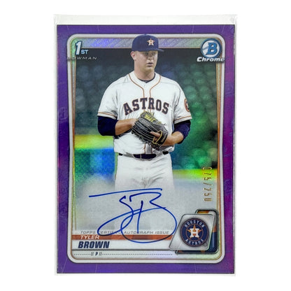 TOPPS MLBカード BOWMAN CHROME 1ST TYLER BROWN HOUSTON ASTROS /250 #CDA-TBR 中古 IT1