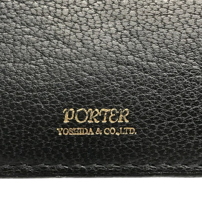 PORTER GIRL GEM ポーターガール 財布 レディース 2つ折り レザー ホック L字ファスナー ブラック 109-03820 中古 T1