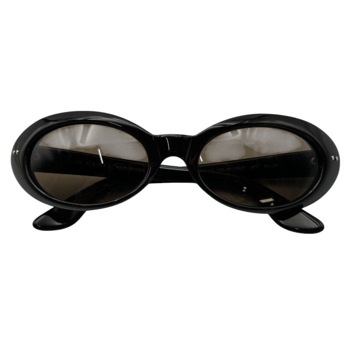 GUCCI グッチ オーバル サングラス 2413 135 ブラック レディース おしゃれ ブランド 服飾 中古 W４