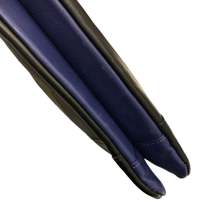 BURBERRY BLACK LABEL バーバリーブラックレーベル クラッチバッグ メンズ レザー セカンドバッグ ブラック/ブルー D1174-812-09 中古 T1