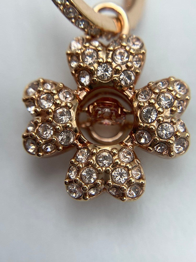 SWAROVSKI スワロフスキー ldyllia イディリア ドロップピアス クローバー 5674212 中古 D4