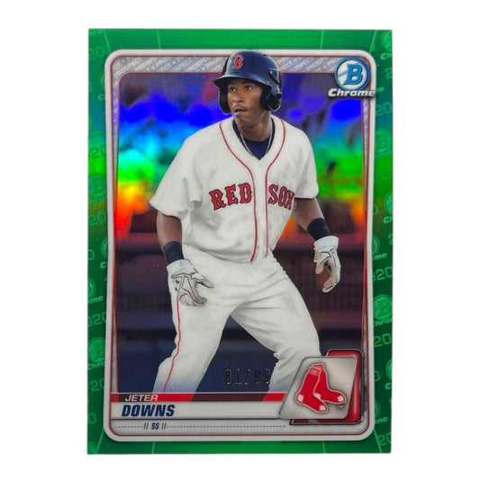 TOPPS MLBカード BOWMAN CHROME JETER DOWNS BOSTON RED SOX /99 #BСP-227 中古 IT2