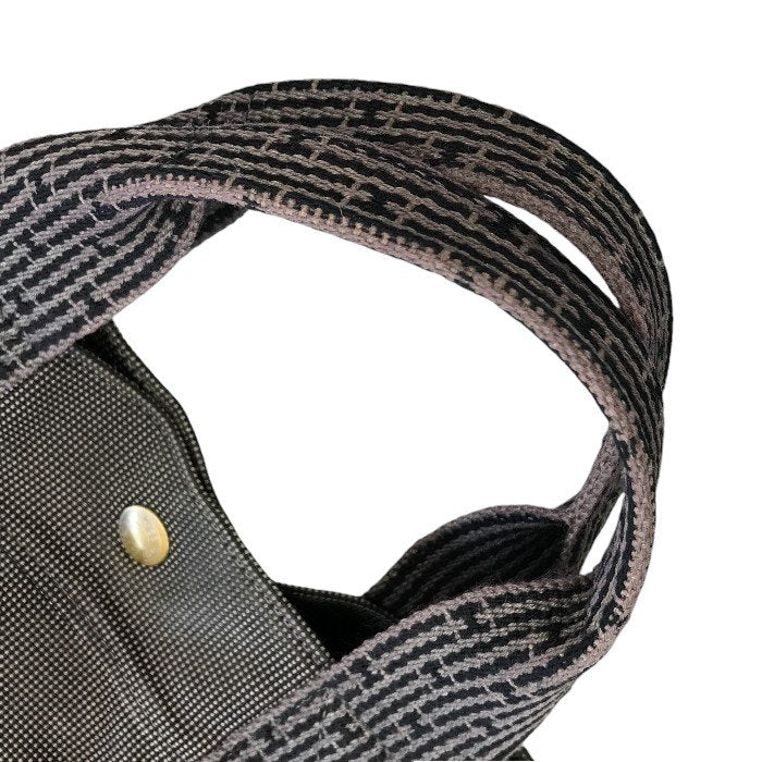 HERMES エルメス エールライン MM キャンバス トートバッグ ユニセックス A4収納 キャンバス 通勤 通学 チャコールグレー 中古 T1