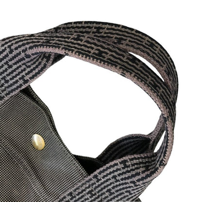 HERMES エルメス エールライン MM キャンバス トートバッグ ユニセックス A4収納 キャンバス 通勤 通学 チャコールグレー 中古 T1