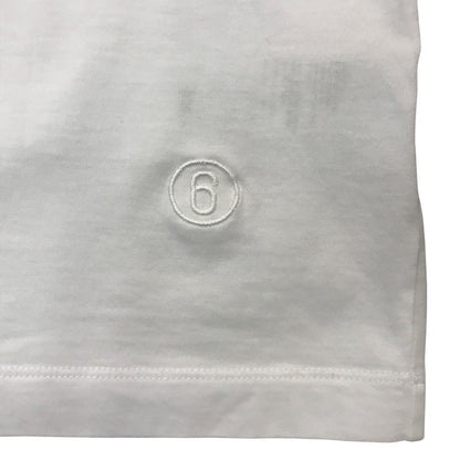 MM6 Maison Margiela Tシャツ レディース 半袖 コットン 無地 シンプル 2021 ワンポイント ホワイト Mサイズ S62GD0087 S23901 中古 T1