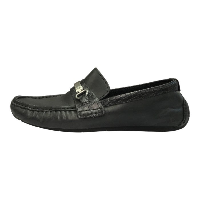 COLE HAAN コールハーン ドライビングシューズ メンズ レザー ビットローファー ブラック 7.5サイズ C11397 中古 T1