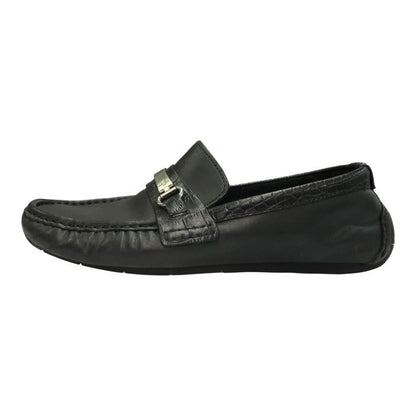 COLE HAAN コールハーン ドライビングシューズ メンズ レザー ビットローファー ブラック 7.5サイズ C11397 中古 T1