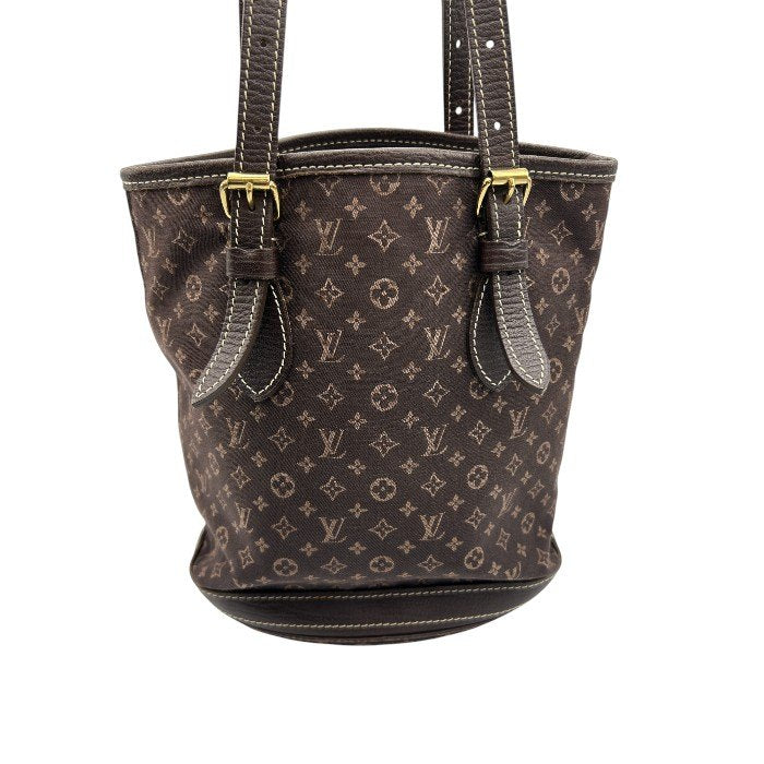 LOUIS VUITTON ルイヴィトン モノグラム・ミニ・ラン バケットPM M9522 トートバッグ キャンバス レザー ブランド 中古 W４