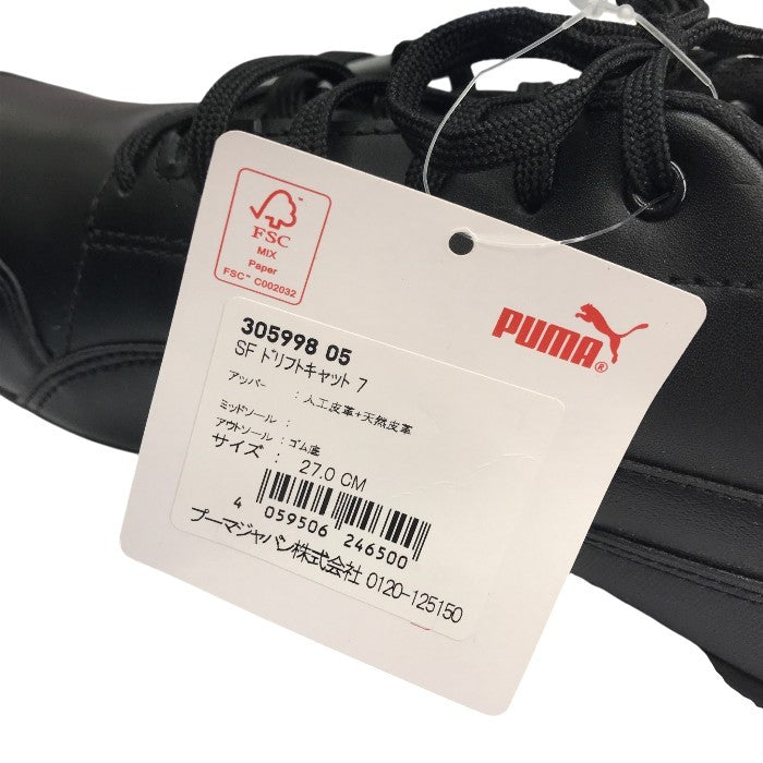 PUMA×Ferrari プーマ フェラーリ ドリフトキャット7 スニーカー メンズ コラボ ドライビングシューズ ブラック 27cm 305998 05 中古 T1