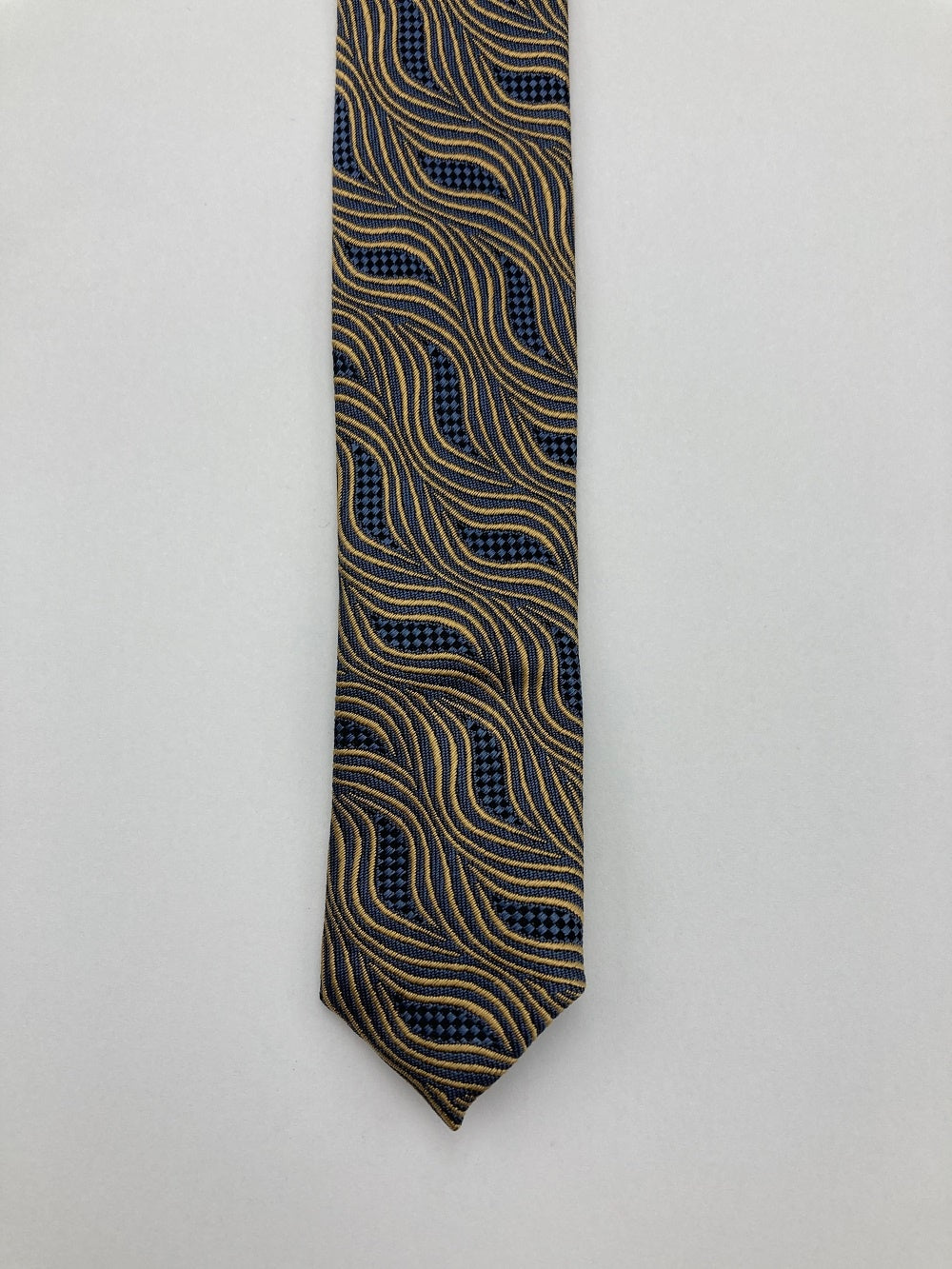 GUCCI グッチ 波模様 ネクタイ シルク100％ 中古 D4