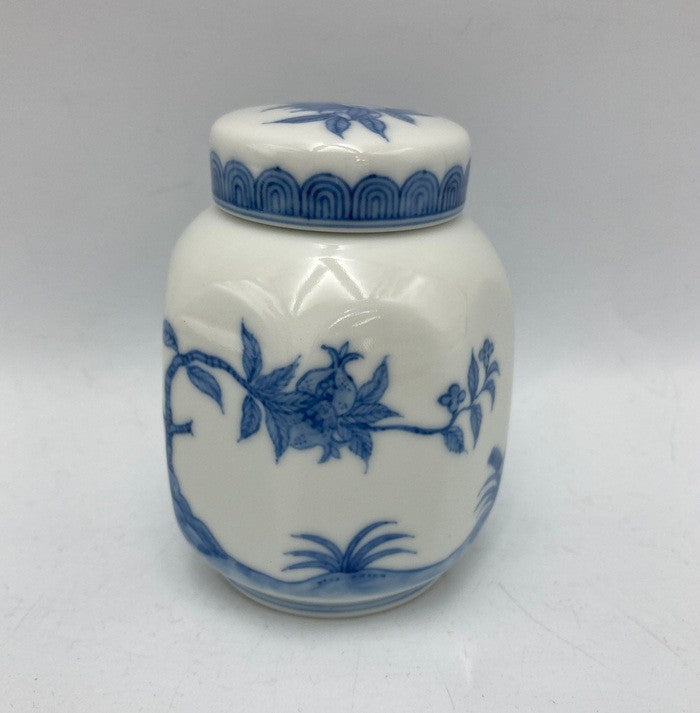 御室焼 和善造 北村和善  紫交趾三仙果 茶心壷 中古 D4