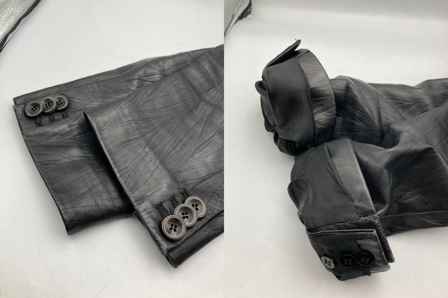 ARMANI COLLEZIONI アルマーニ コレッツォーニ レザー テーラードジャケット サイズ50 中古 D4