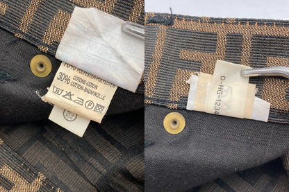 FENDI jeans フェンディ ズッカ柄 スカート ひざ丈 サイズ44 中古 D4