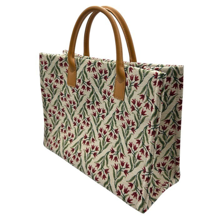 未使用品 Nostalgic Garage × ITALIAN DECOR FABRICS ノスタルジックガレージ トートバッグ イタリアンデコールファブリックス 鞄 ハンドメイド 日本製 中古 W４