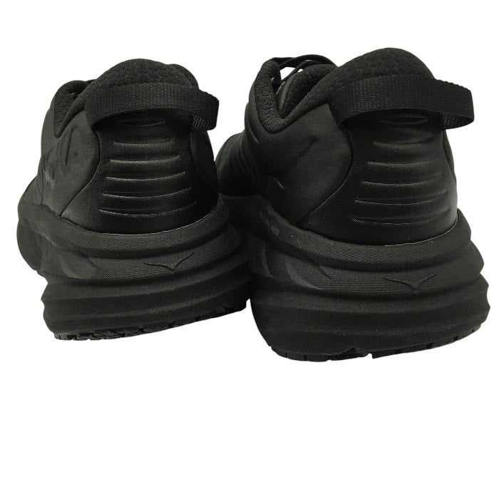 HOKA ONE ONE ホカ オネオネ ボンダイ BONDI SR BLACK 1110520 BBLC メンズ 厚底 ランニングシューズ アスレチックシューズ オールブラック 中古 Y4