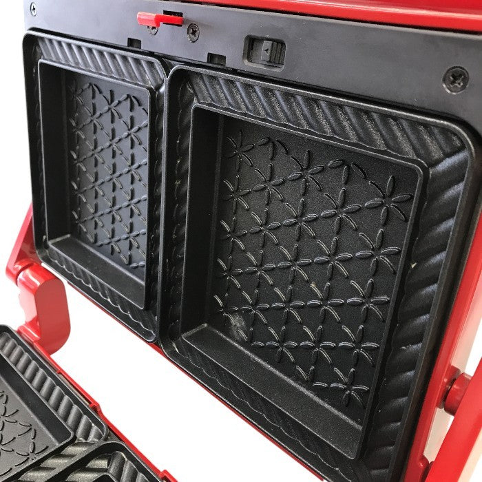 BRUNO(ブルーノ)  グリルサンドメーカー ダブル レッド BOE084-RD 中古 Y1