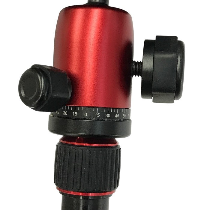 Manfrotto Element トラベル三脚 レッド スモール アルミ製  5段 コンパクト カメラ 運動会 旅行 MKELES5RD-BH 中古 T1