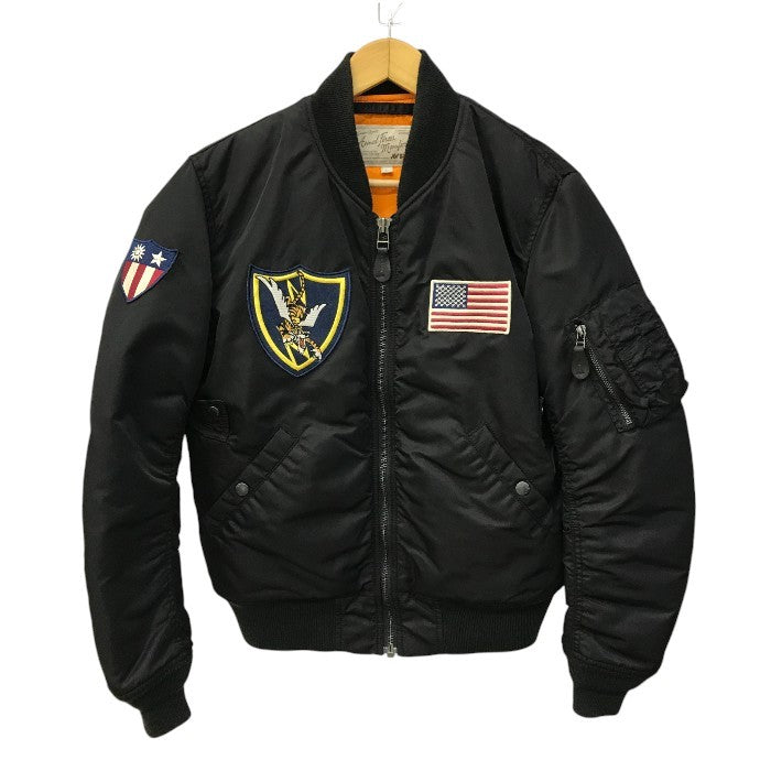AVIREX アビレックス MA-1 FLYING TIGERS フライトジャケット メンズ フライングタイガース 刺繍 ミリタリー ブラック Lサイズ 6152178 中古 T1