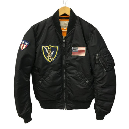 AVIREX アビレックス MA-1 FLYING TIGERS フライトジャケット メンズ フライングタイガース 刺繍 ミリタリー ブラック Lサイズ 6152178 中古 T1