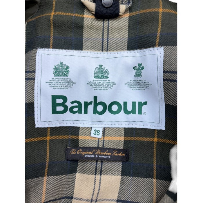 Barbour バブアー BEDALE 2LAYER ノンオイル 38 2002163 アウター ジャケット メンズ ビデイル カーキ 中古 W４
