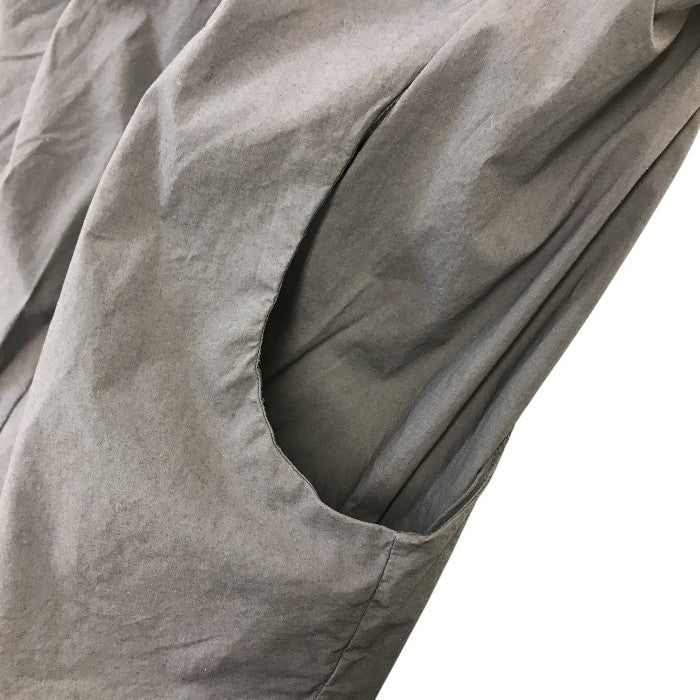 HACHE アッシュ ブラウス レディース ノースリーブ ギャザー ポケット グレー 40サイズ K230758 中古 T1