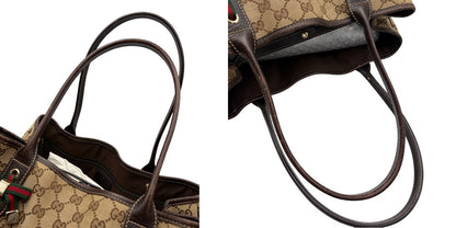 グッチ GUCCI プリンシー GGキャンバス トートバッグ 163805 鞄 ブランド レディース レザー おしゃれ 中古 W４