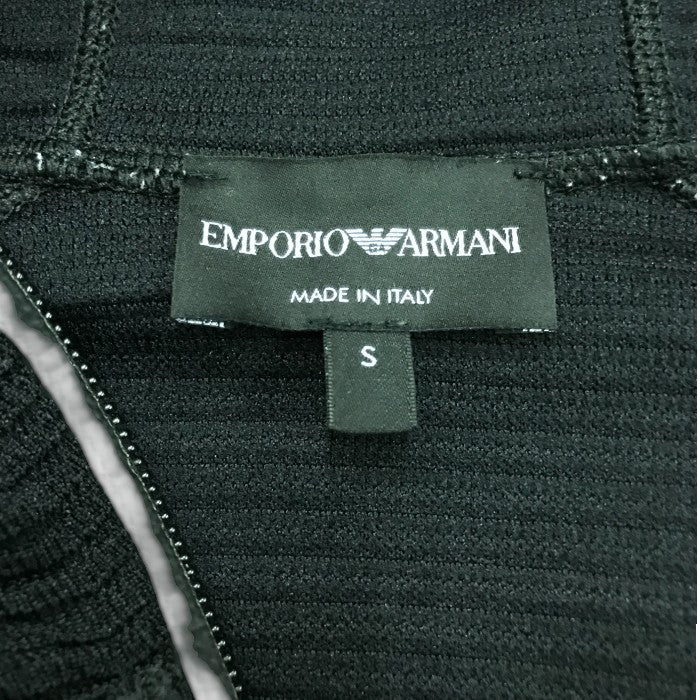 EMPORIO ARMAN エンポリオアルマーニ ジャケット メンズ オールシーズン フルジップ ブラック S 中古 M1