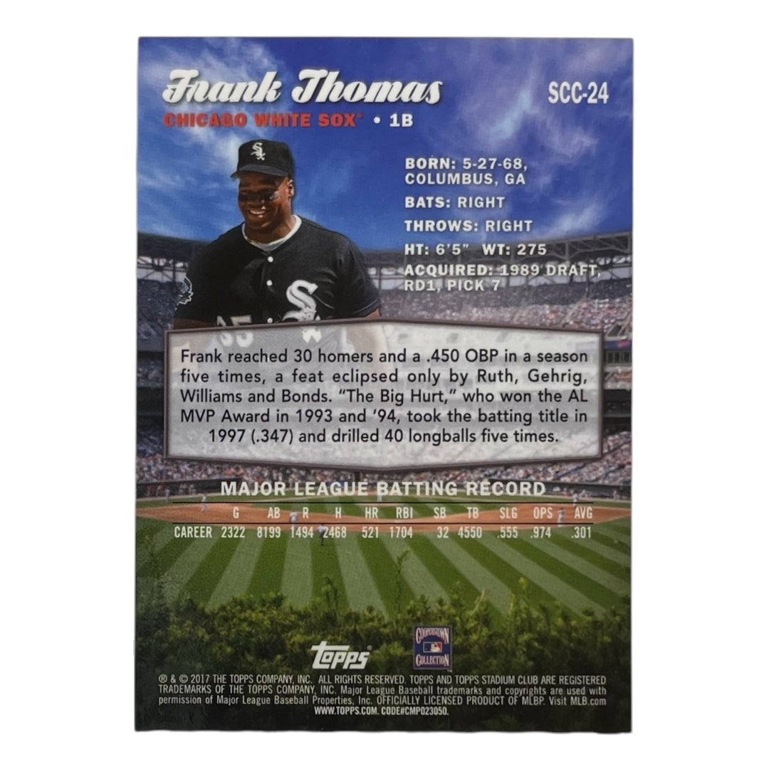 TOPPS MLBカード STADIUM CLUB FRANK THOMAS CHICAGO WHITE SOX #SCC-24 中古 IT2