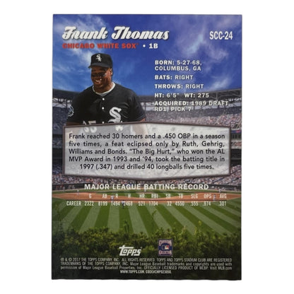 TOPPS MLBカード STADIUM CLUB FRANK THOMAS CHICAGO WHITE SOX #SCC-24 中古 IT2
