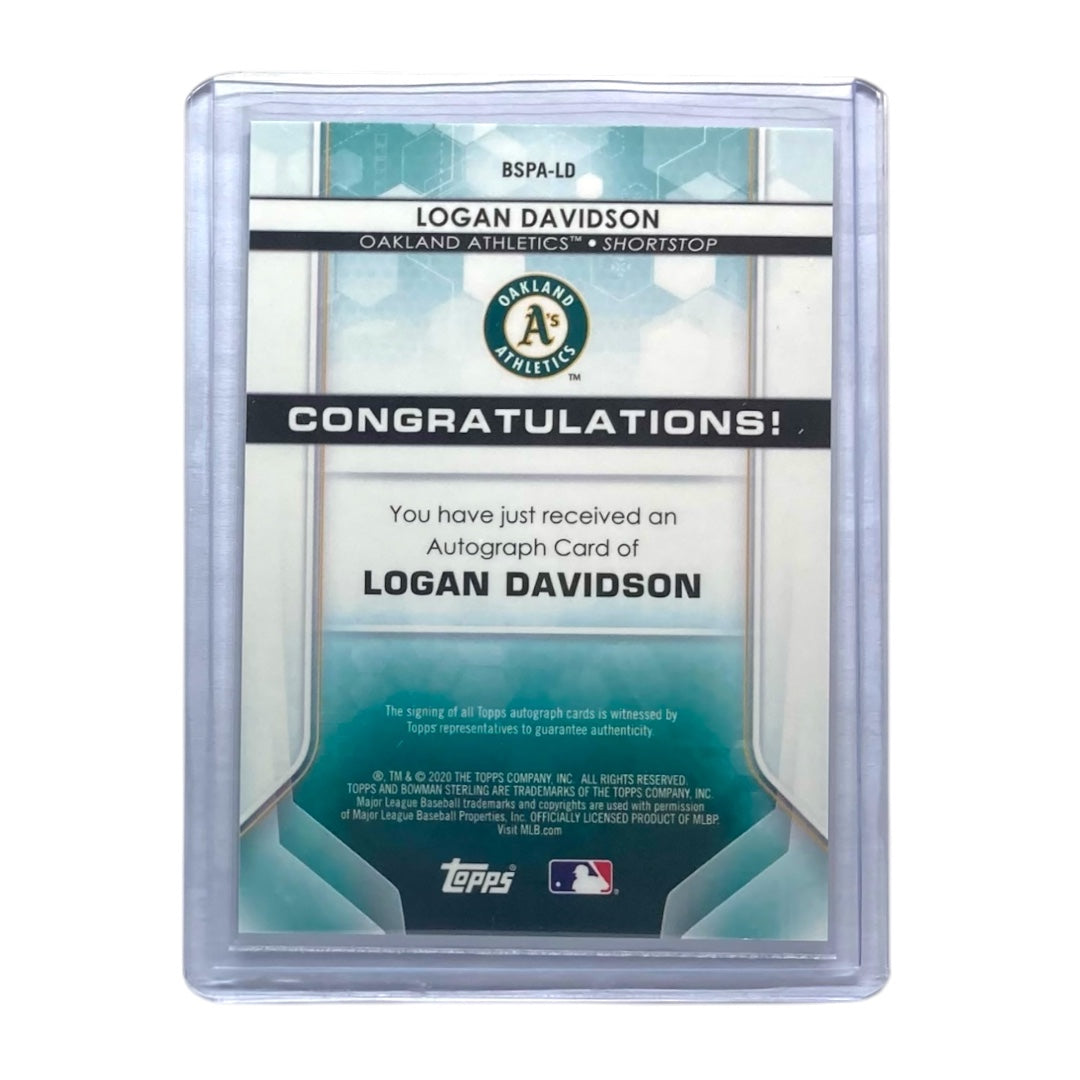 TOPPS MLBカード BOWMAN STERLING LOGAN DAVIDSON OAKLAND ATHLETICS /25 #BSPA-LD 中古 IT2
