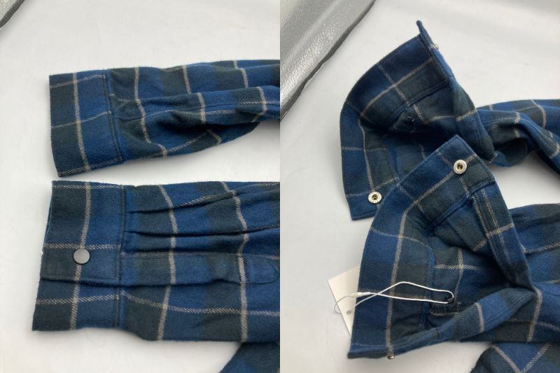 human woman ヒューマンウーマン 起毛チェックブラウス 077-3210101 サイズM 中古 D4