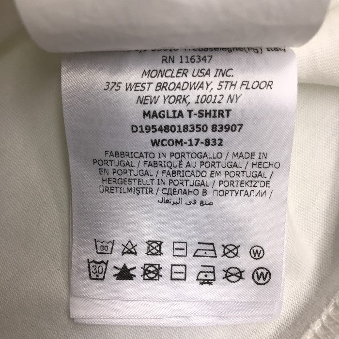 MONCLER モンクレール Tシャツ キッズ 半袖 コットン コミック柄 漫画 ホワイト 104cm D19548018350 中古 T1