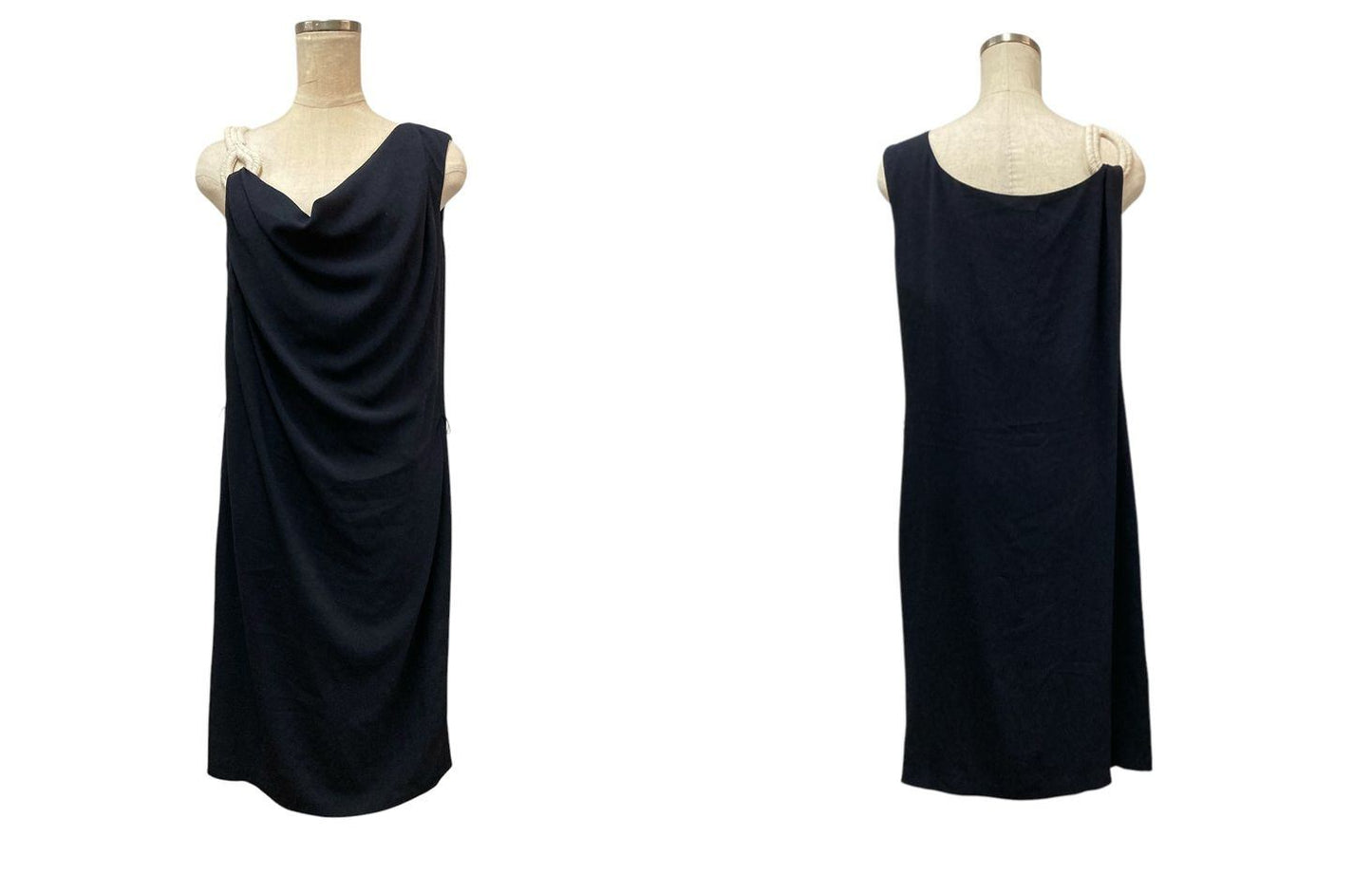 ESCADA エスカーダ ドレープ ノースリーブ ワンピース サイズ38 中古 D4