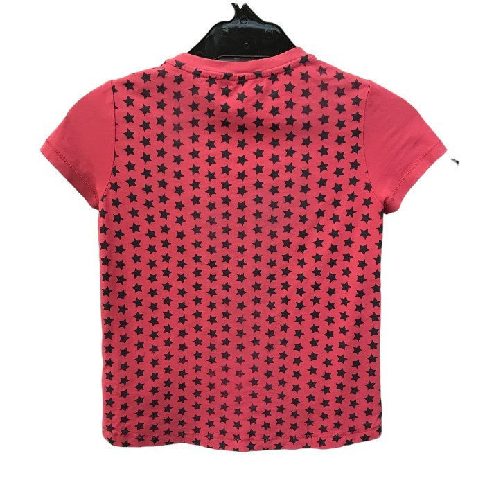 MONCLER モンクレール Tシャツ レギンス セット キッズ 半袖 星柄 スター コットン 115cm/100cm ピンク/ホワイト 中古 T1