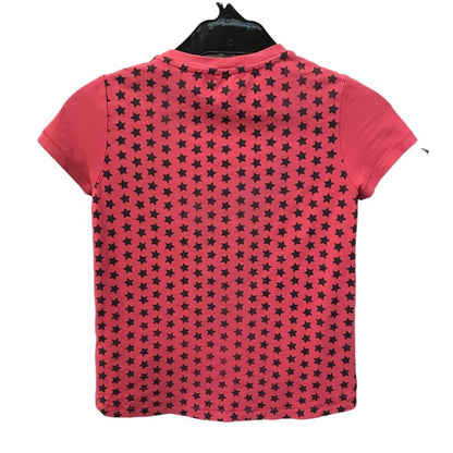 MONCLER モンクレール Tシャツ レギンス セット キッズ 半袖 星柄 スター コットン 115cm/100cm ピンク/ホワイト 中古 T1