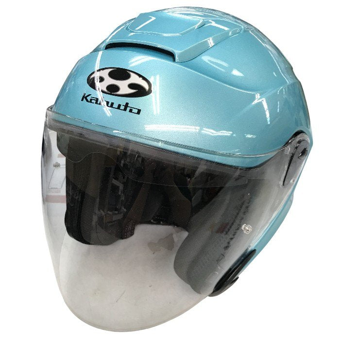 オージーケーカブト(OGK KABUTO) バイクヘルメット ジェット ASAGI マイアミブルー  サイズ Ｌ 中古 Y1