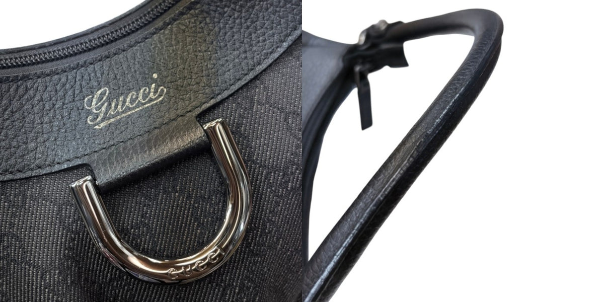 GUCCI グッチ GGキャンバス ショルダーバッグ レディース ブラック/グレー 265692 ブランド 鞄 レディース 小さめ 中古 W４