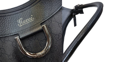 GUCCI グッチ GGキャンバス ショルダーバッグ レディース ブラック/グレー 265692 ブランド 鞄 レディース 小さめ 中古 W４