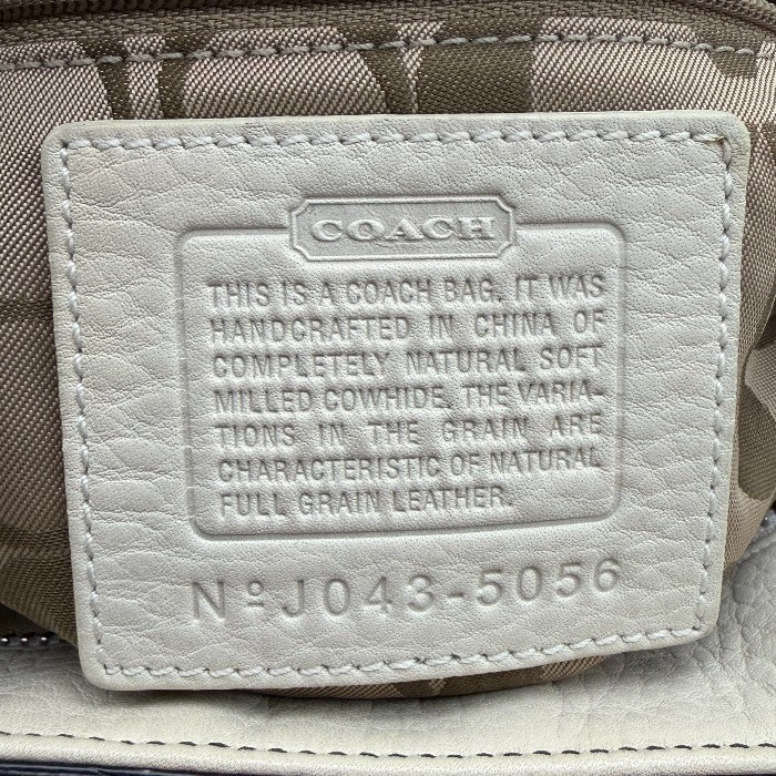 COACH コーチ レザー ハンドバッグ J043-5056 トート 鞄 ブランド かわいい レディース 本革 中古 W４