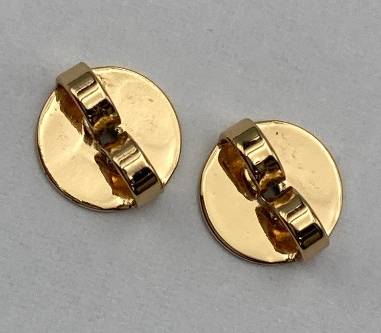 TORY BURCH トリーバーチ キラ エナメル サークルスタッドピアス 中古 D4