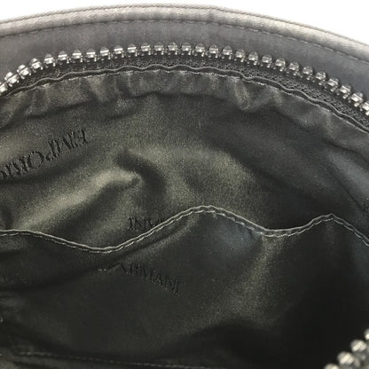 EMPORIO ARMANI エンポリオアルマーニ ショルダーバッグ メンズ ナイロン 斜め掛け ロゴ ブラック 中古 T1