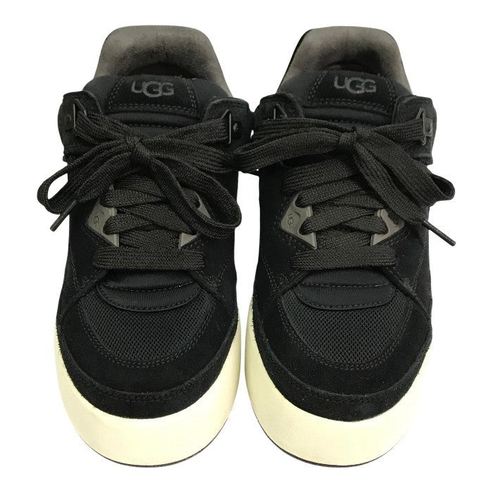 UGG アグ GOLDENCUSH スニーカー レディース スウェード/メッシュ ローカット 厚底 ゴールデンクッシュ ブラック 24.0cm 1152719 中古 T1