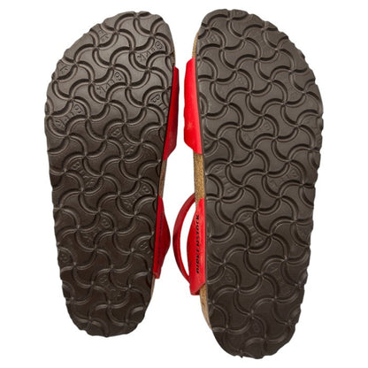 BIRKENSTOCK ビルケンシュトック サンダル レッド 35 22.5cm 靴 シューズ 夏 レディース ストラップ 中古 W４